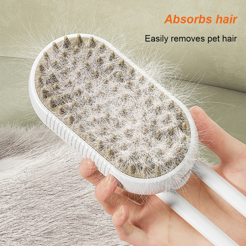 3 in 1 Steam Brush for Pets